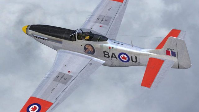 Screenshot 1 — RCAF P-51D Mustang CF-BAU