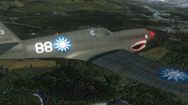 Screenshot 1 — Curtiss P-40 ZK-RMH