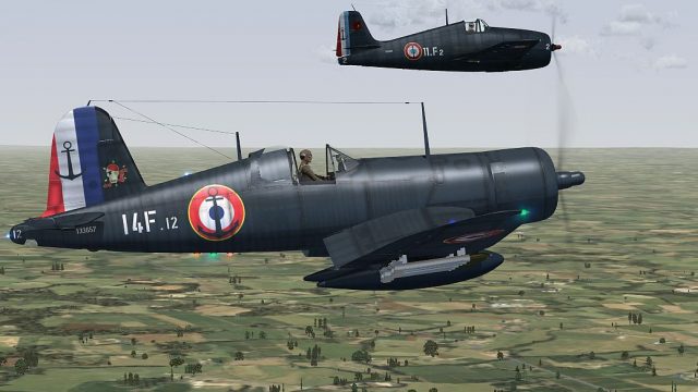 Screenshot 1 — French Navy. F-4U Corsair