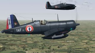 Screenshot 1 — French Navy. F-4U Corsair