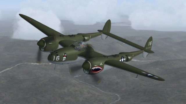 Screenshot 1 — P-38 Cobra In The Clouds