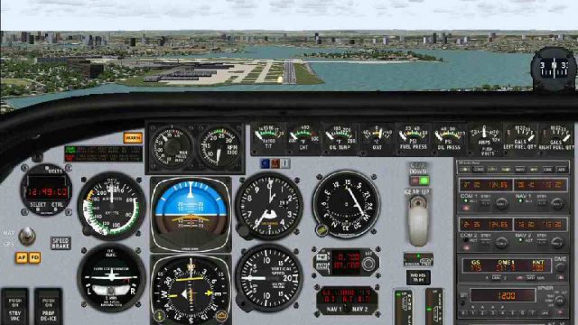 Screenshot 1 — Mooney Bravo 2D Panel