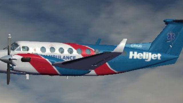 Screenshot 1 — Helijet Beech King Air 350