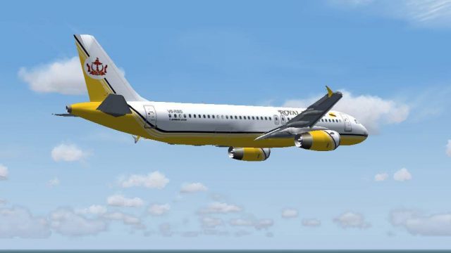 Screenshot 1 — Airbus A-320-232, Royal Brunei Airlines