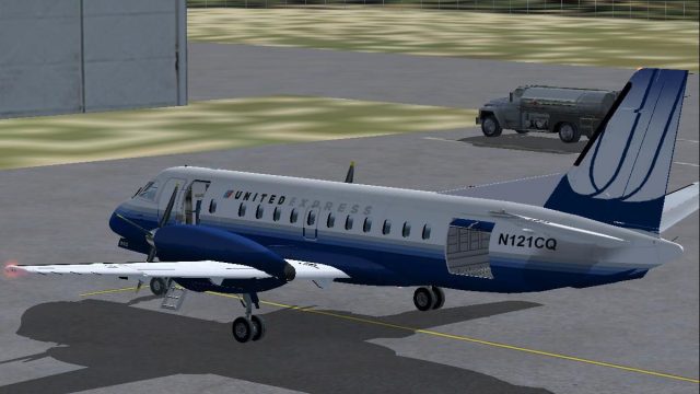 Screenshot 1 — Freeware Flight Group FSDS2 Saab 340