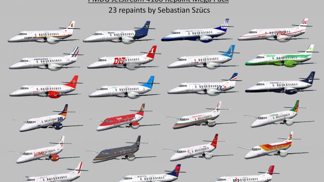 Screenshot 1 — Repaint Mega Pack For The PMDG Jetstream 4100