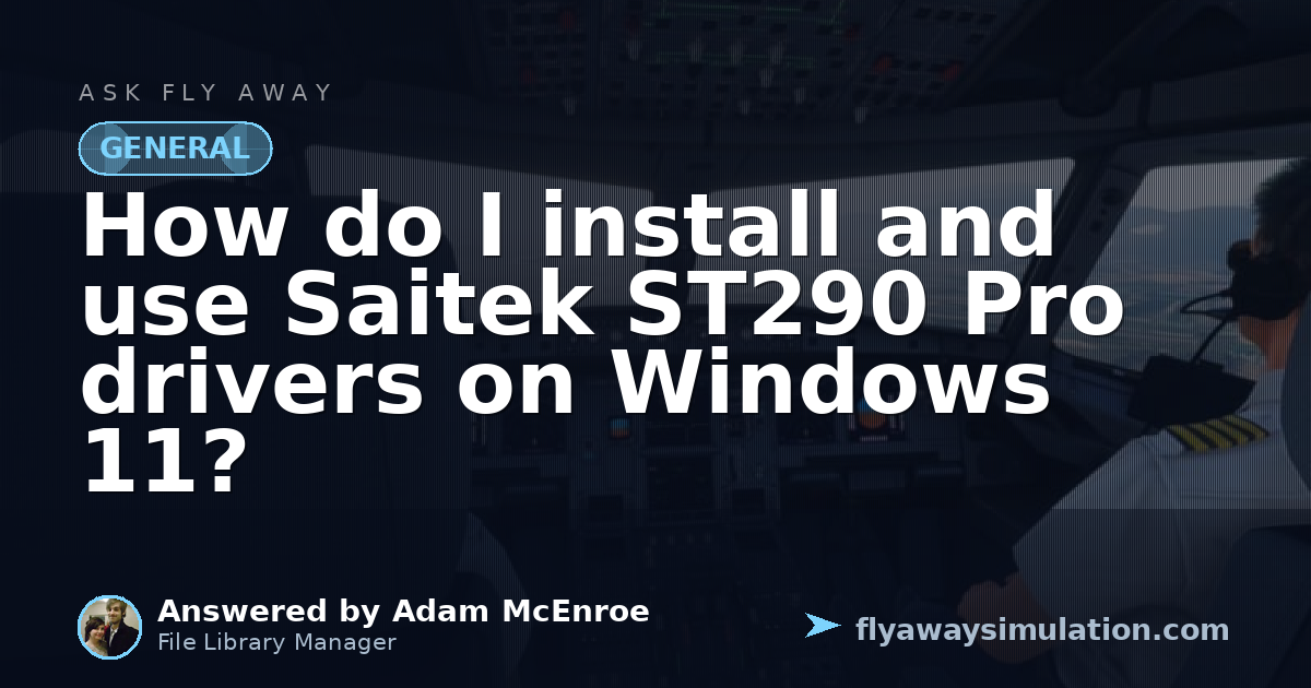 Window Install Inside How do I install and use Saitek ST290 Pro drivers on Windows 11? | Fly ...
