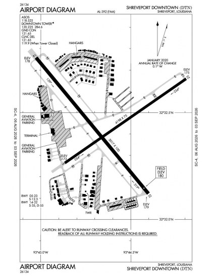 KDTN airport diagram — runways, taxiways and ramp layout