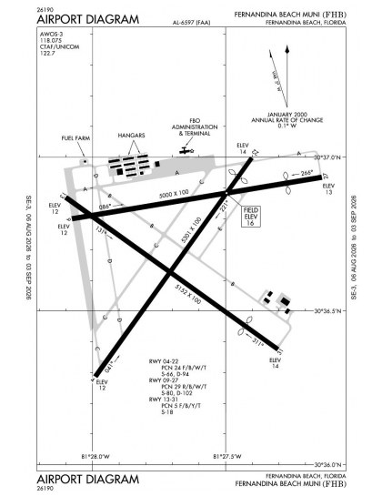 KFHB airport diagram — runways, taxiways and ramp layout