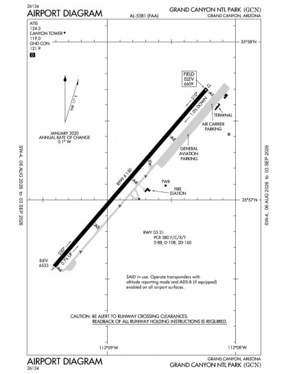 KGCN airport diagram — runways, taxiways and ramp layout