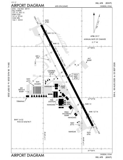 KHIF airport diagram — runways, taxiways and ramp layout