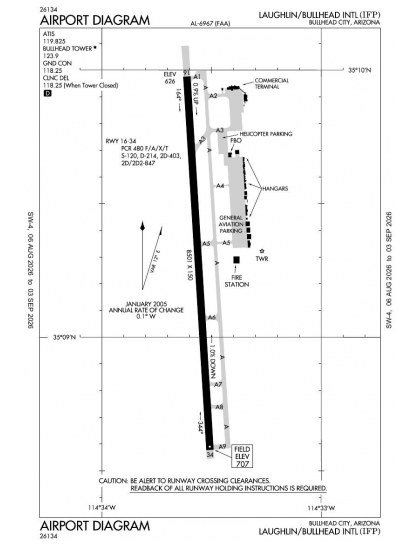 KIFP airport diagram — runways, taxiways and ramp layout