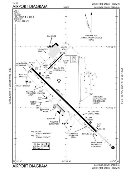KMMT airport diagram — runways, taxiways and ramp layout
