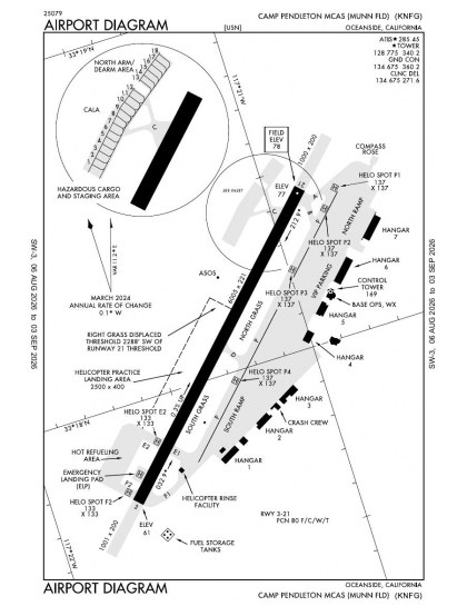 KNFG airport diagram — runways, taxiways and ramp layout