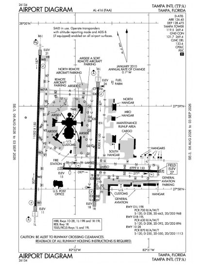 KTPA airport diagram — runways, taxiways and ramp layout