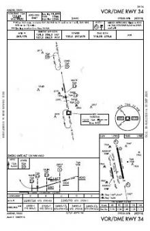 VOR/DME RWY 34 chart preview