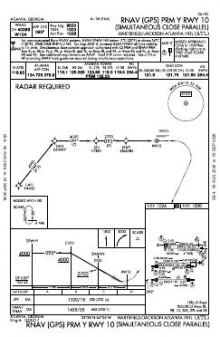 RNAV (GPS) PRM Y RWY 10 chart preview