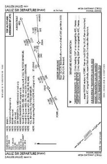 LALUZ SIX (RNAV) chart preview