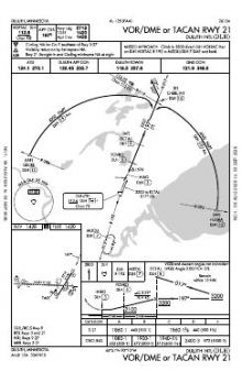 VOR/DME OR TACAN RWY 21 chart preview