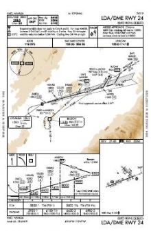 LDA/DME RWY 24 chart preview