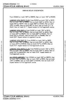 CESAN FOUR (RNAV), CONT.1 chart preview