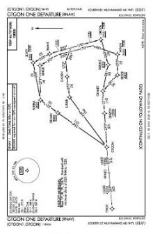 GTGON ONE (RNAV) chart preview