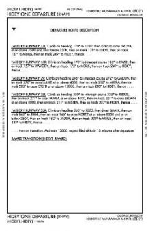 HIDEY ONE (RNAV), CONT.1 chart preview