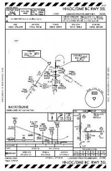 HI-LOC/DME BC RWY 35L chart preview