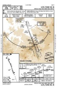 LOC/DME BC-B chart preview