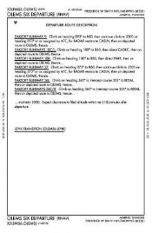 OLEMS SIX (RNAV), CONT.1 chart preview