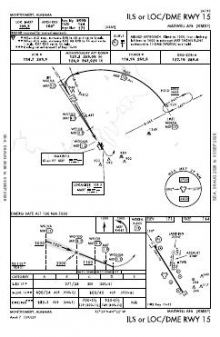 ILS OR LOC/DME RWY 15 chart preview