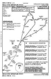 RBELA ONE (RNAV) chart preview