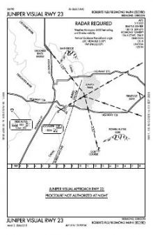 JUNIPER VISUAL RWY 23 chart preview