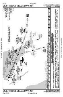 QUIET BRIDGE VISUAL RWY 28R chart preview