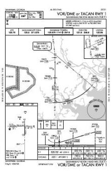VOR/DME OR TACAN RWY 01 chart preview