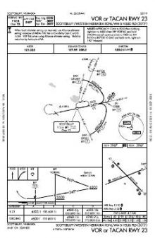 VOR OR TACAN RWY 23 chart preview