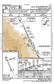 ILS OR LOC/DME RWY 33 chart preview