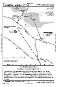 DUMBARTON VISUAL RWY 14L chart preview