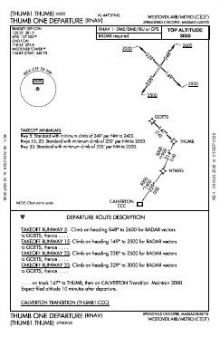 THUMB ONE (RNAV) chart preview
