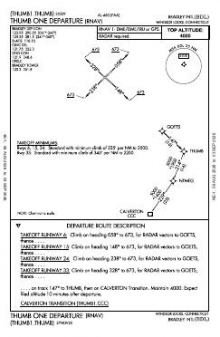 THUMB ONE (RNAV) chart preview