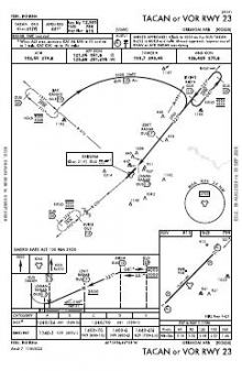 TACAN OR VOR RWY 23 chart preview