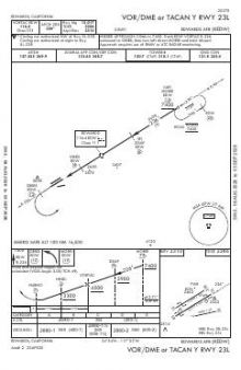 VOR/DME OR TACAN Y RWY 23L chart preview
