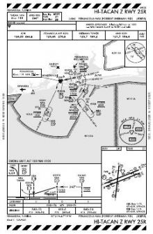 HI-TACAN Z RWY 25R chart preview