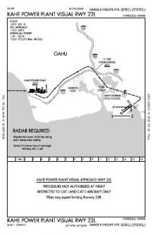 KAHE POWER PLANT VISUAL RWY 22L chart preview