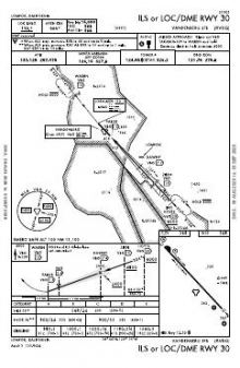 ILS OR LOC/DME RWY 30 chart preview
