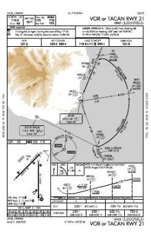 VOR OR TACAN RWY 21 chart preview