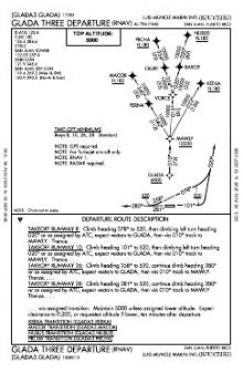 GLADA THREE (RNAV) chart preview