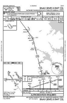 RNAV (RNP) X RWY 33L chart preview