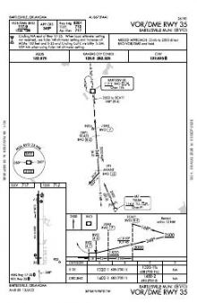 VOR/DME RWY 35 chart preview