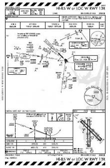 HI-ILS W OR LOC W RWY 13R chart preview
